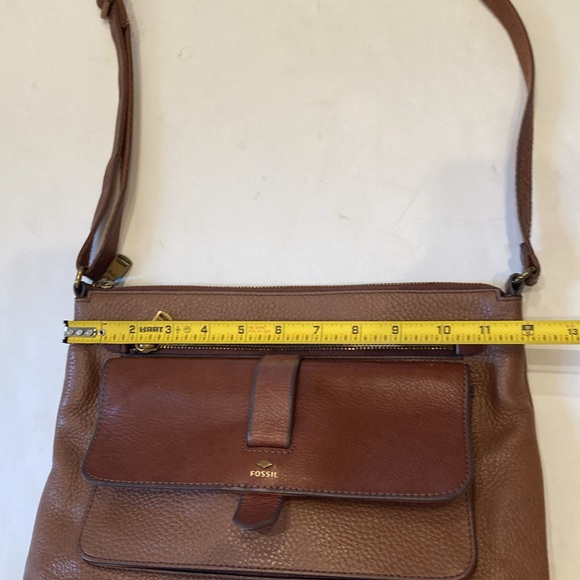 Fossil Kinley Crossbody Brown Leather Bag - Picture 15 of 17